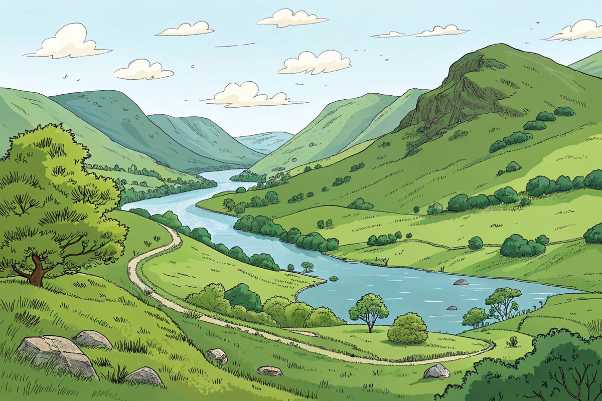 Irish mountains rivers and loughs