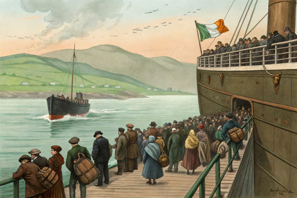 the great Irish emigration