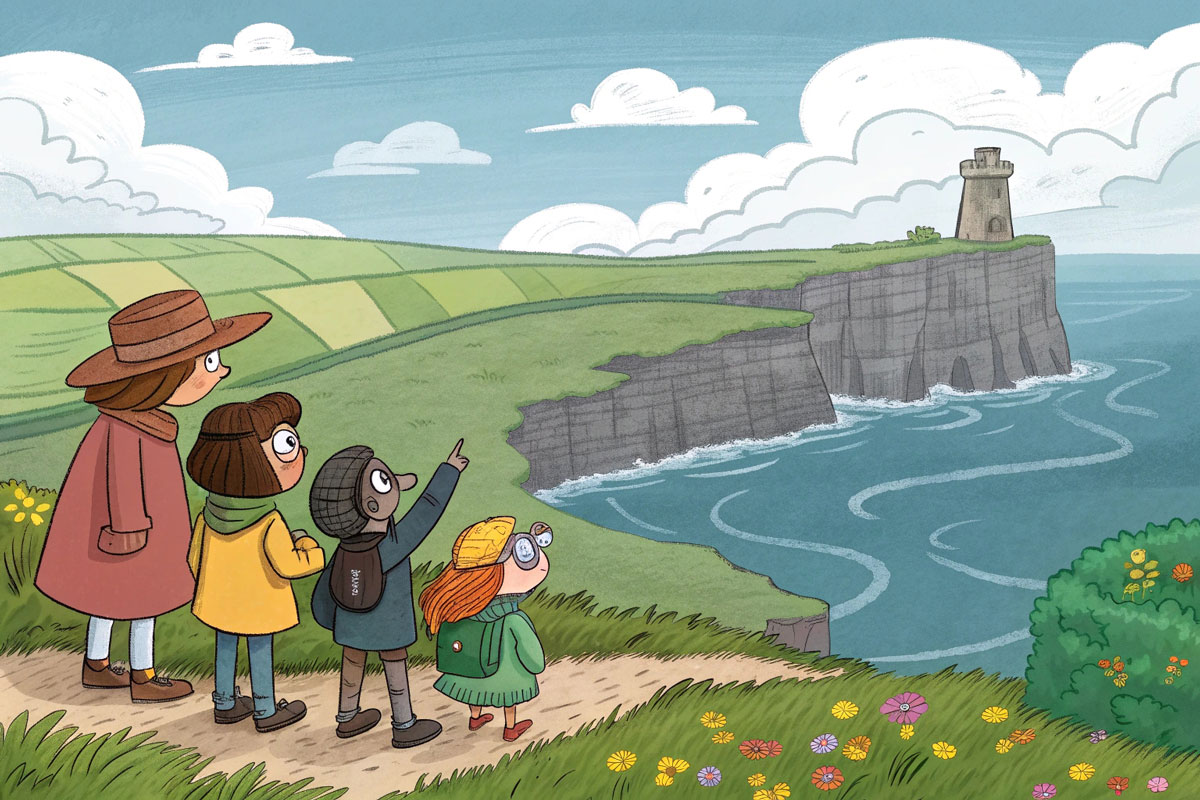 Where in Ireland landmark identification